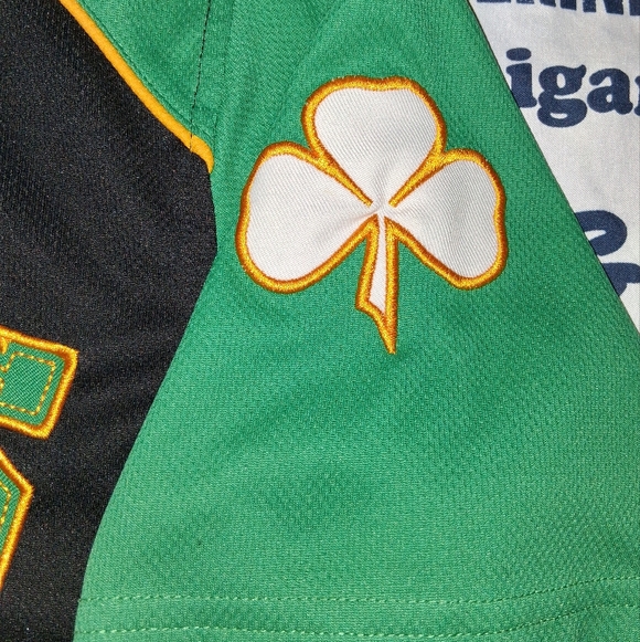 Y2K St Patricks Day Detroit Tigers Vintage Authentic Sewn Baseball Jersey - Picture 3 of 5